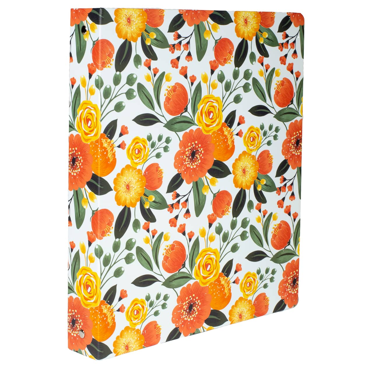 Steel Mill &#x26; Co.&#xAE; 1&#x22; Orange Floral 3-Ring Binder